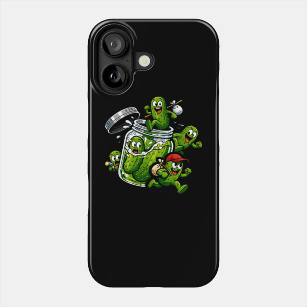 The Great Pickle Escape Phone Case by CrazyGirl