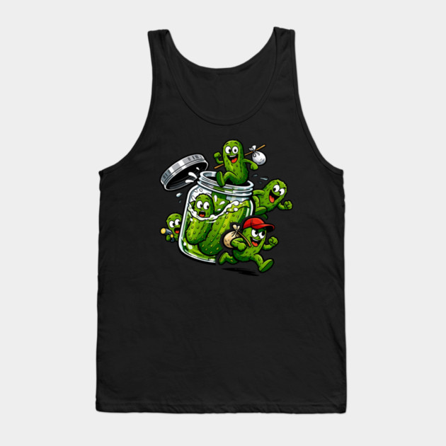 The Great Pickle Escape Tank Top by CrazyGirl