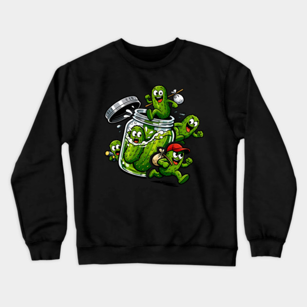 The Great Pickle Escape Crewneck Sweatshirt by CrazyGirl