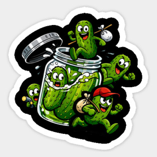 The Great Pickle Escape Sticker