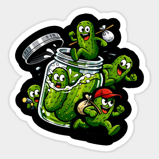 The Great Pickle Escape Magnet by CrazyGirl