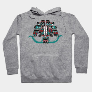 Nortwest Pacific Coast Haida Tlingit Thunderbird Hoodie