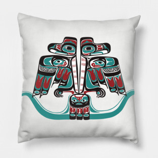 Nortwest Pacific Coast Haida Tlingit Thunderbird Pillow