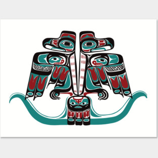 Nortwest Pacific Coast Haida Tlingit Thunderbird Posters and Art