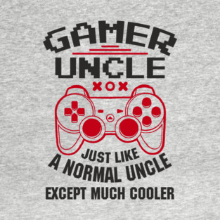 Gamer Uncle Nerdy Family Gaming Vibes T-Shirt