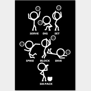 Volleyball Player Posters and Art