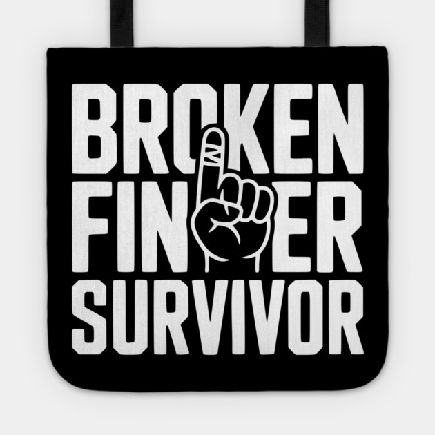 Broken Finger Survivor Tote by Frank Ring