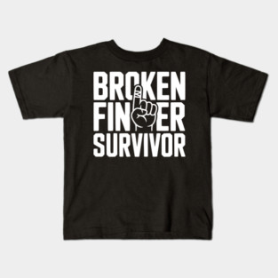 Broken Finger Survivor Kids T-Shirt