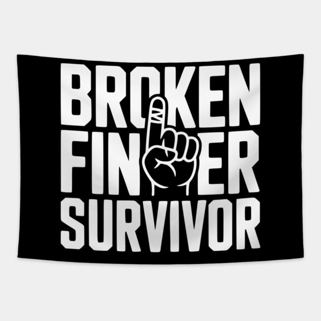 Broken Finger Survivor Tapestry by Frank Ring