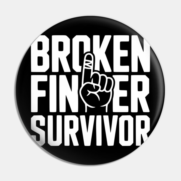 Broken Finger Survivor Pin by Frank Ring