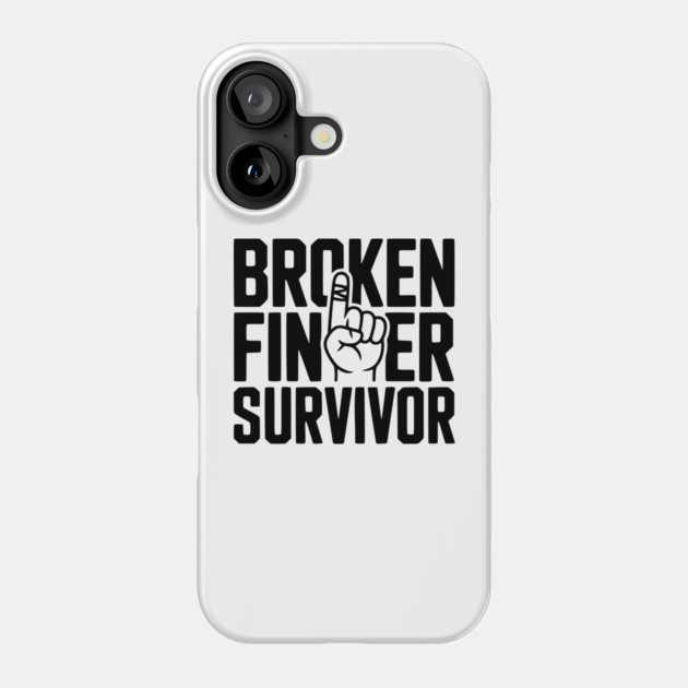 Broken Finger Survivor Phone Case by Frank Ring