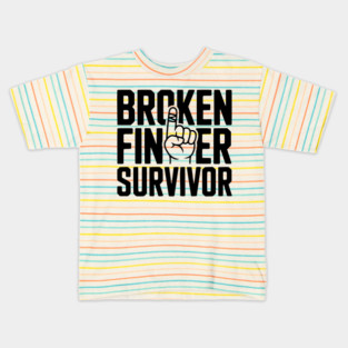 Broken Finger Survivor Kids T-Shirt