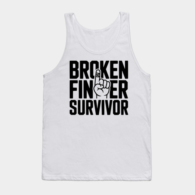 Broken Finger Survivor Tank Top by Frank Ring