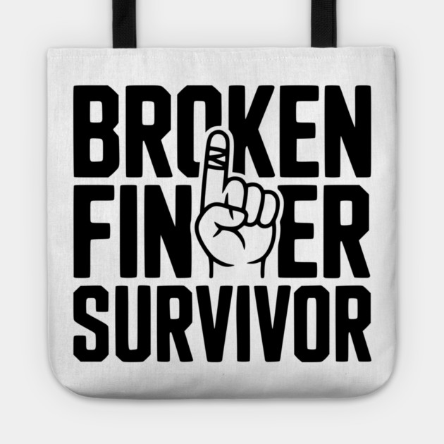 Broken Finger Survivor Tote by Frank Ring