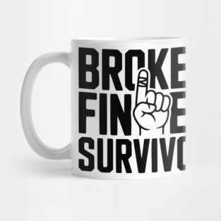 Broken Finger Survivor Mug