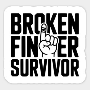 Broken Finger Survivor Magnet