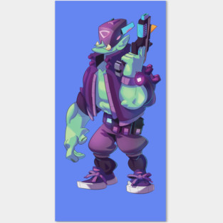 Orc Cyberpunk Posters and Art