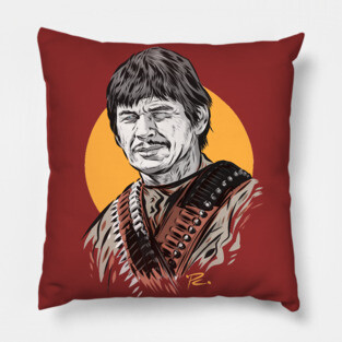 Charles Bronson - An illustration by Paul Cemmick Pillow