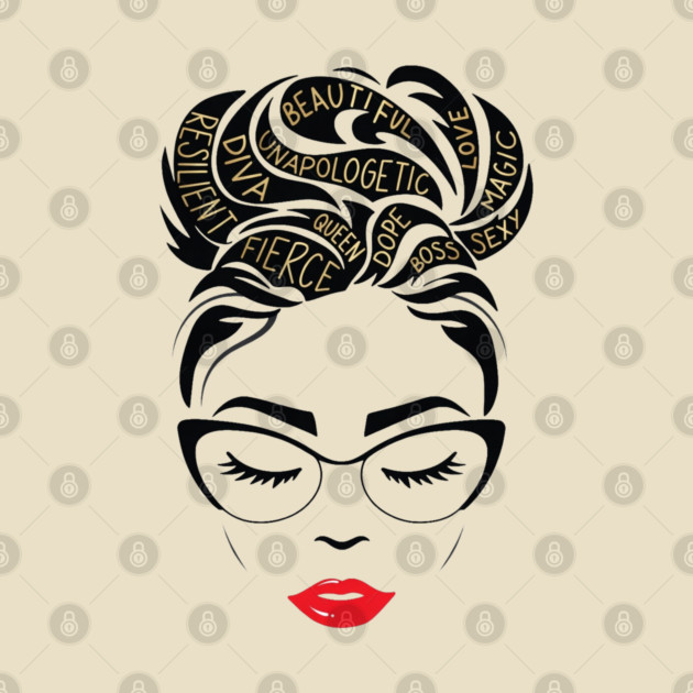 Black Queen Affirmation Afro Empowerment by UrbanLifeApparel