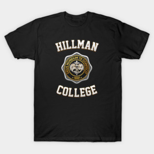 Hillman College Crest Vintage HBCU Style T-Shirt