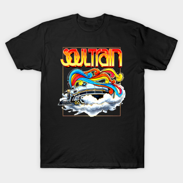 The Soul Train Retro Funk Disco Groove T-Shirt by UrbanLifeApparel