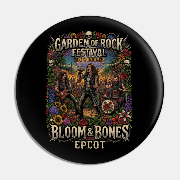 Garden of Rock Festival Epcot Concert Series Pin by Joaddo