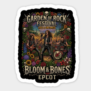 Garden of Rock Festival Epcot Concert Series Sticker