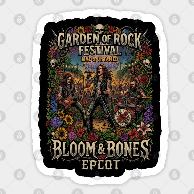 Garden of Rock Festival Epcot Concert Series Sticker by Joaddo