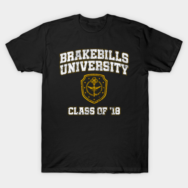 Brakebills University Class of 18 Vintage Crest Magic Academy T-Shirt by James Bates