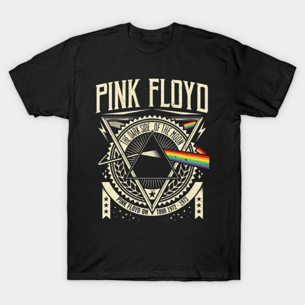 Pink-Floyd Dark Side of the Moon Vintage Tour 1972 1973 T-Shirt by James Bates