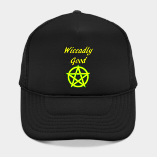 Wicca Pun Wiccadly Good Pentacle Pentagram Hat