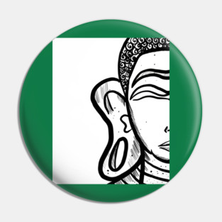 Solid Line of Buddha Pin