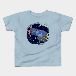 Wash Your Hands and Keep Your Distance Kids T-Shirt