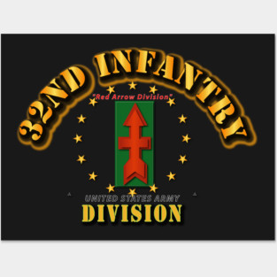 32nd Infantry Division - Red Arrow Division Posters and Art