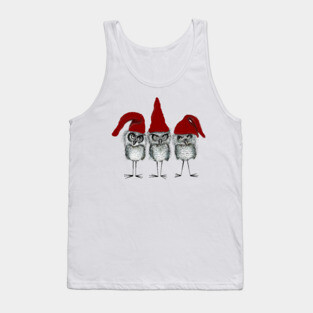 Classic Christmas Owls Tank Top