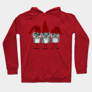 Classic Christmas Owls Hoodie