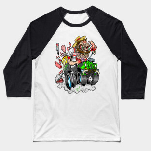 MEAT MOBILE Baseball T-Shirt