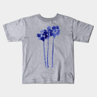 Blue Palm Trees Kids T-Shirt