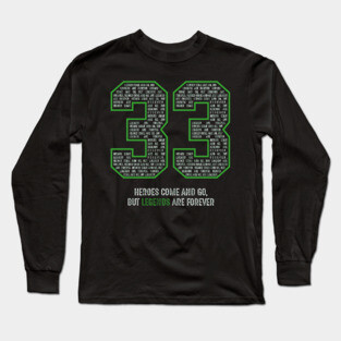 Bird Basketball Larry Legend Boston 33 Long Sleeve T-Shirt