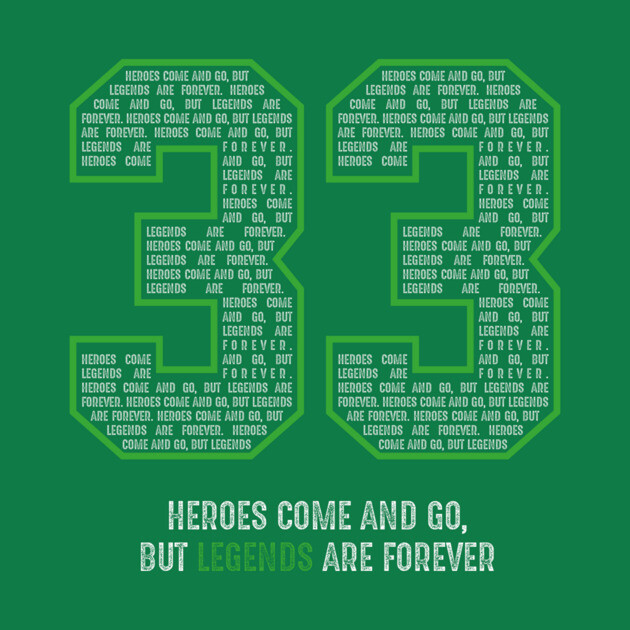 Bird Basketball Larry Legend Boston 33 by TEEWEB