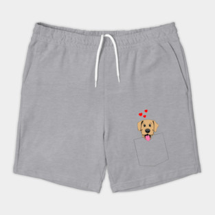 Yellow Lab Pocket Puppy Shorts