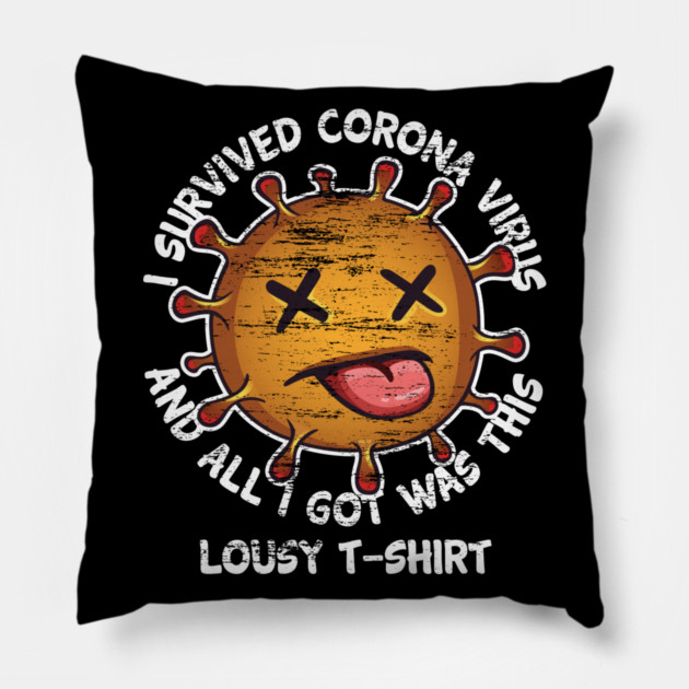 I survived Corona Virus Pillow by creative