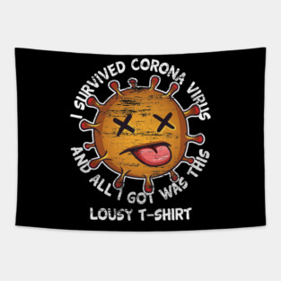 I survived Corona Virus Tapestry