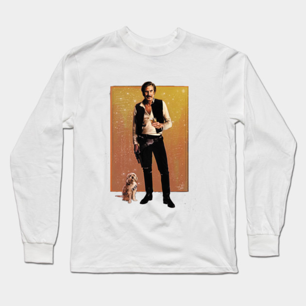 HAN BURGUNDY Long Sleeve T-Shirt by spaceboycomics