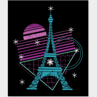 Eiffel Tower Abstract Posters and Art