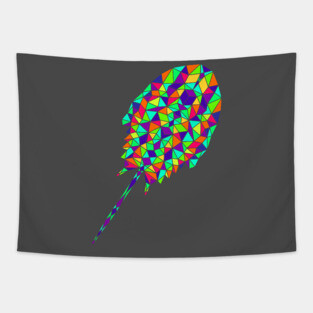 Geometric horseshoe crab Tapestry
