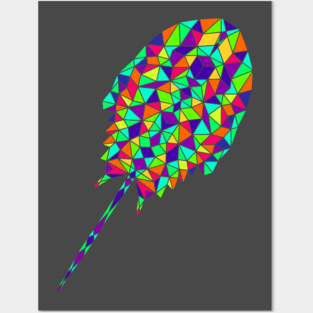 Geometric horseshoe crab Posters and Art