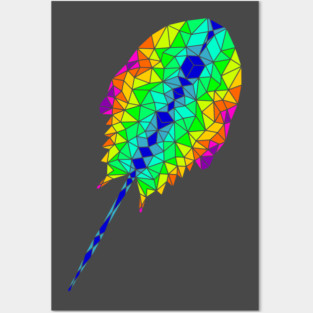 Geometric horseshoe crab Posters and Art