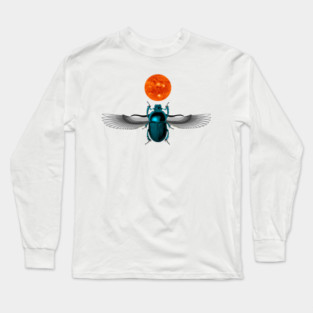 Egyptian Scarab Long Sleeve T-Shirt