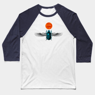 Egyptian Scarab Baseball T-Shirt